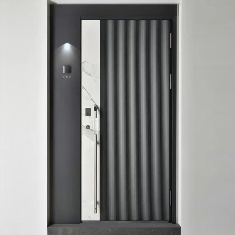 Precision Carved Thermal Break Cast Aluminum Mother-son Door